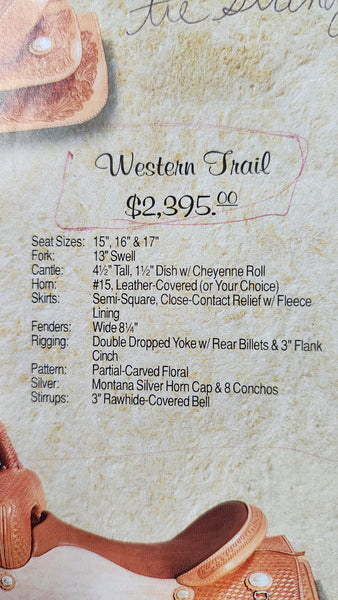 17" Ortho-Flex Western Trail Saddle