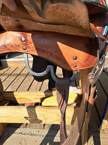 16" Circle Y Alpine Flex2 Western Trail Saddle