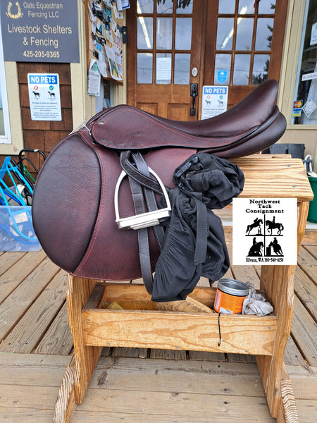 17.5" M. Toulouse Annice Close Contact Jumping Saddle