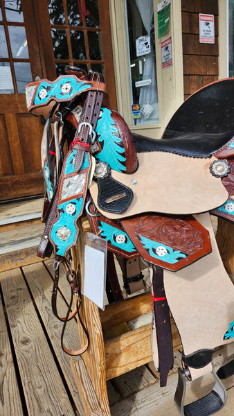 15" Barrel Racing Saddle Package