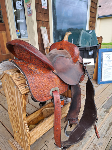 15" Tex-Tan Barrel Racing Saddle