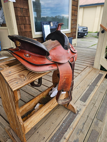 12.5" B Bar B western saddle