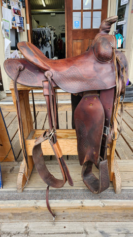 15" John Fallis Forest Service Western Saddle