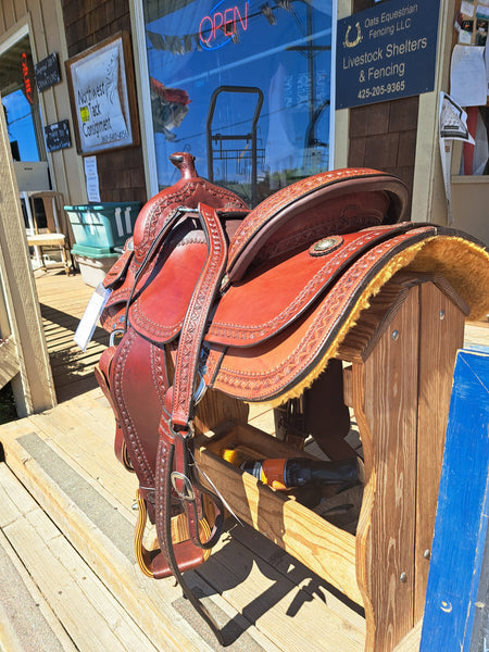 16" Mark Corcoran Custom Wester Dressage Saddle