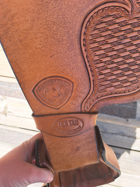 16" Hereford Tex Tan All Around Western Saddle