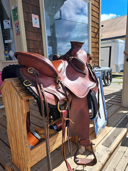 16" Red Sky Saddles Wade Ranch Roper Mule Saddle