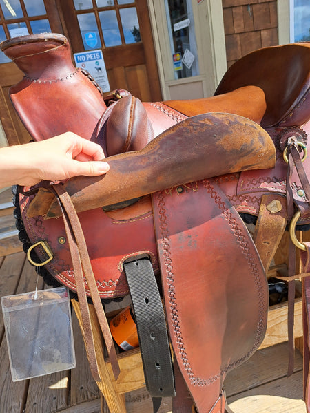 16" Red Sky Saddles Wade Ranch Roper Mule Saddle