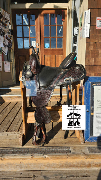14.5" Tammy Fischer by Circle Y Treeless Barrel Saddle