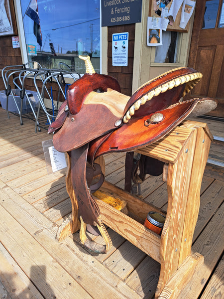 15" Lamb Co Barrel Racing Saddle