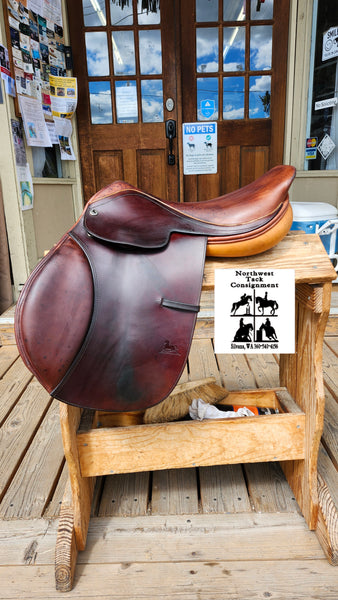 17.5" State Line Tack Harry Dabbs Close Contact Jump Saddle