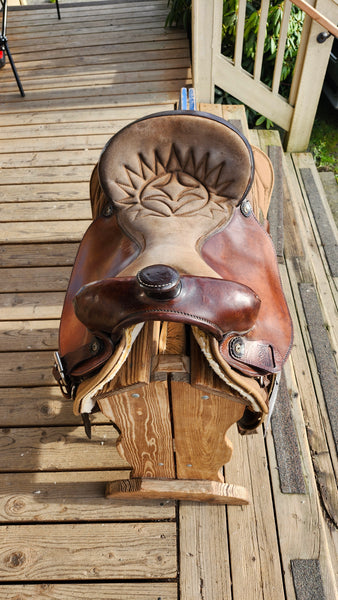 17" Big Horn Cordura Western Trail Saddle