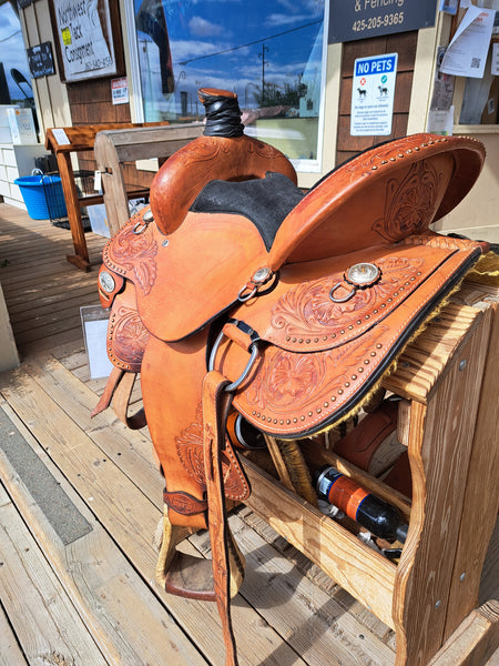 15" Hilason Roping Saddle