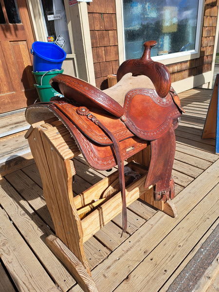 On Trial 16" TexTan Western Trail Saddle