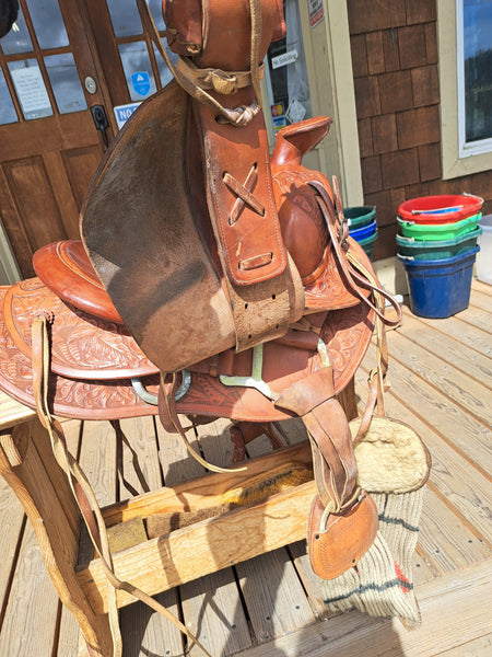 14" George Lawrence Vintage Ranch Saddle