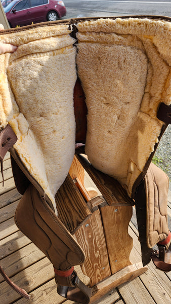 17" Big Horn Cordura Western Trail Saddle