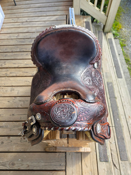 15" Victor Supreme Western Equitation Show Saddle