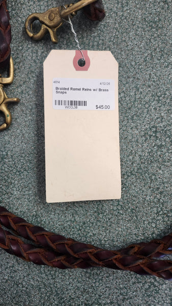 Braided Leather Romel Reins