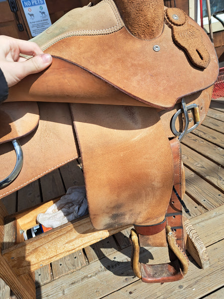 16" Sergeant's Texas Classic Roughout Work Saddle