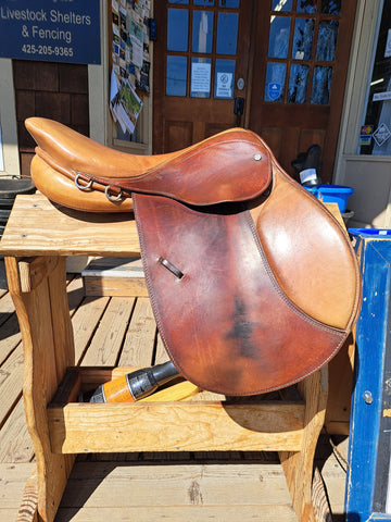 17" Courbetta Alpina Close Contact English Saddle