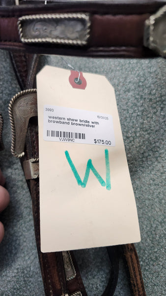 Western Show Bridle With Browband