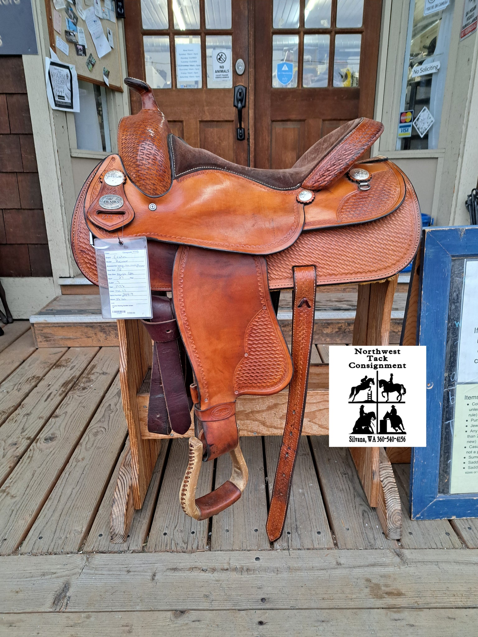 16" Crates Reining Saddle