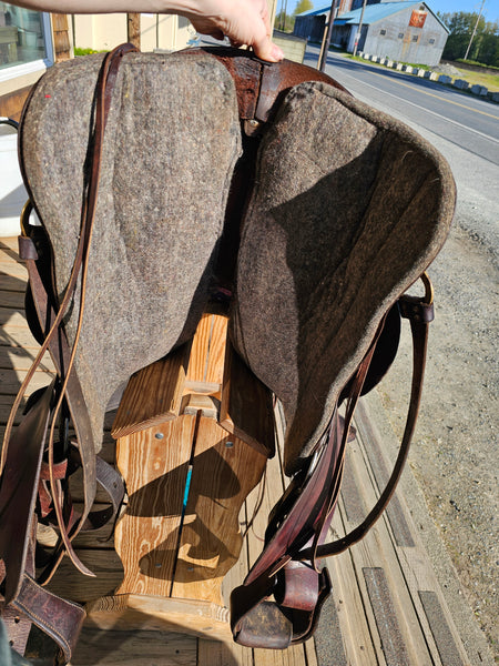 16.5" Tucker High Plains Square Skirt Western Trail Saddle