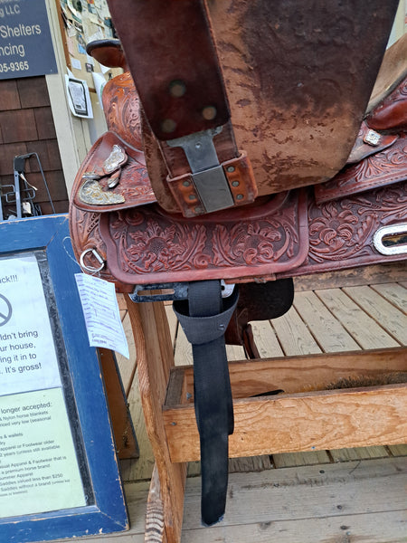 15" Vintage Circle Y Barrel Saddle