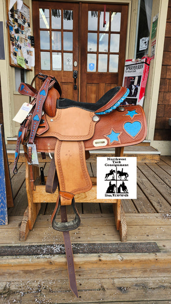 ON TRIAL 15" Texas Saddlery Barrel Saddle Package