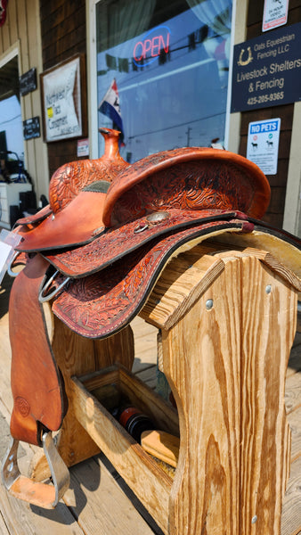 14" Tex Tan Pro Only Barrel Saddle