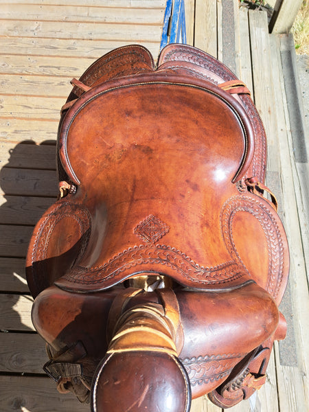 14" George Lawrence Vintage Ranch Saddle