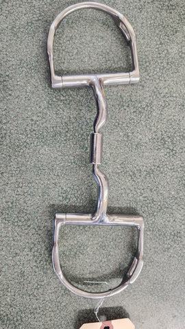 5.25" Myler D-ring low ported snaffle