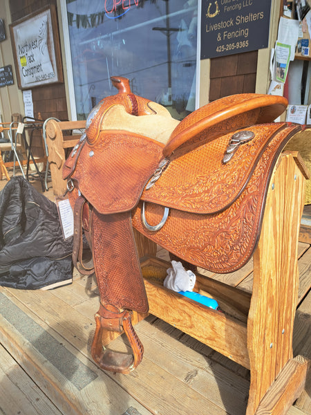 16" Blue Ribbon Western Equitation Show Saddle