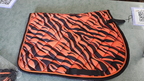 NEW Unipue Equestrian Orange Zebra Set