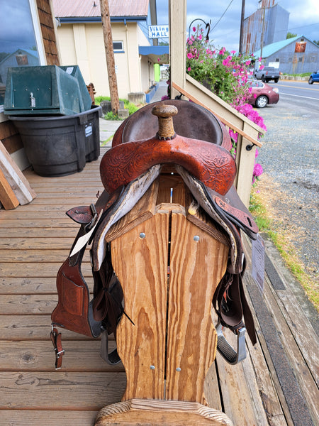 15" Tex-Tan Barrel Racing Saddle