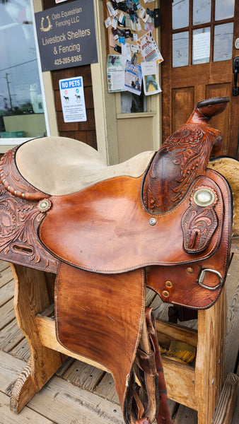 16" Bar M Carson River Reining Saddle