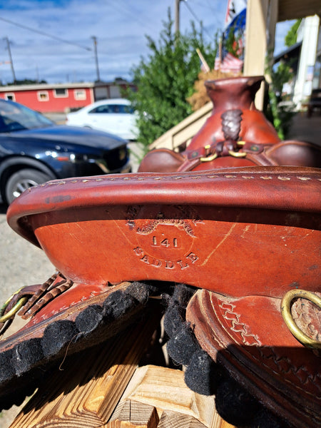 16" Red Sky Saddles Wade Ranch Roper Mule Saddle