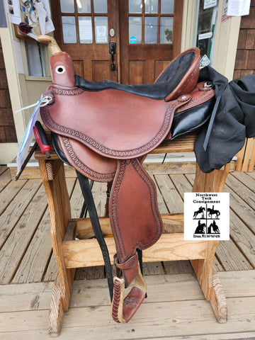 Size 1 DP Saddlery Quantum Short & Light Western Saddle