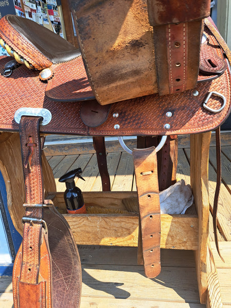 14" Crates Squeak Huber Barrel Racing Saddle