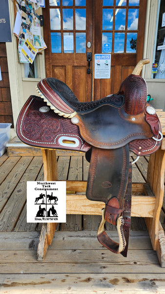 ON TRIAL 14.5" Billy Cook Barrel Saddle 1930