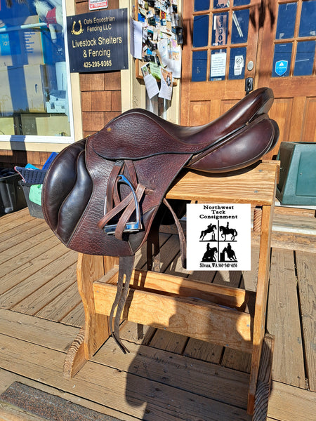18" Jeffries JMX Monoflap Jump Saddle