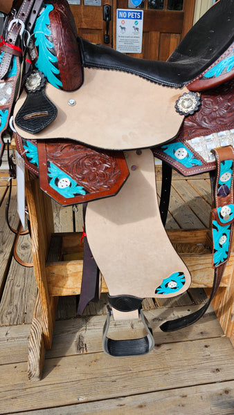 15" Barrel Racing Saddle Package