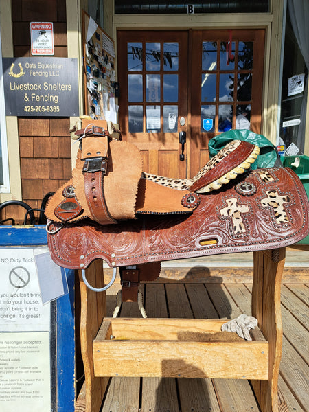 16" Tahoe Tack Barrel Racing Saddle