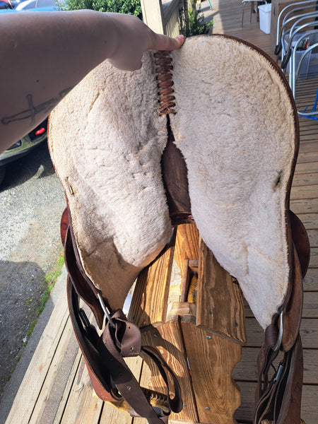 15" Lamb Co Barrel Racing Saddle