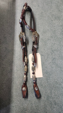 Dale Chavez Double Ear western show bridle with Ferrules