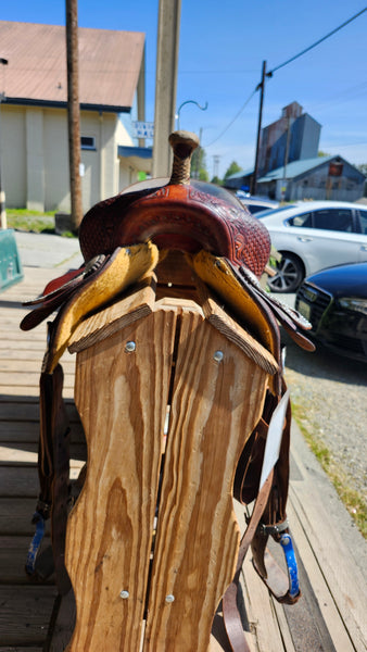 15" Teskey's Barrel Racing Saddle