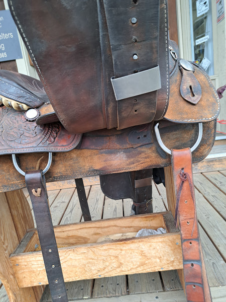 15" Crates Mike Beers Team Roper Saddle