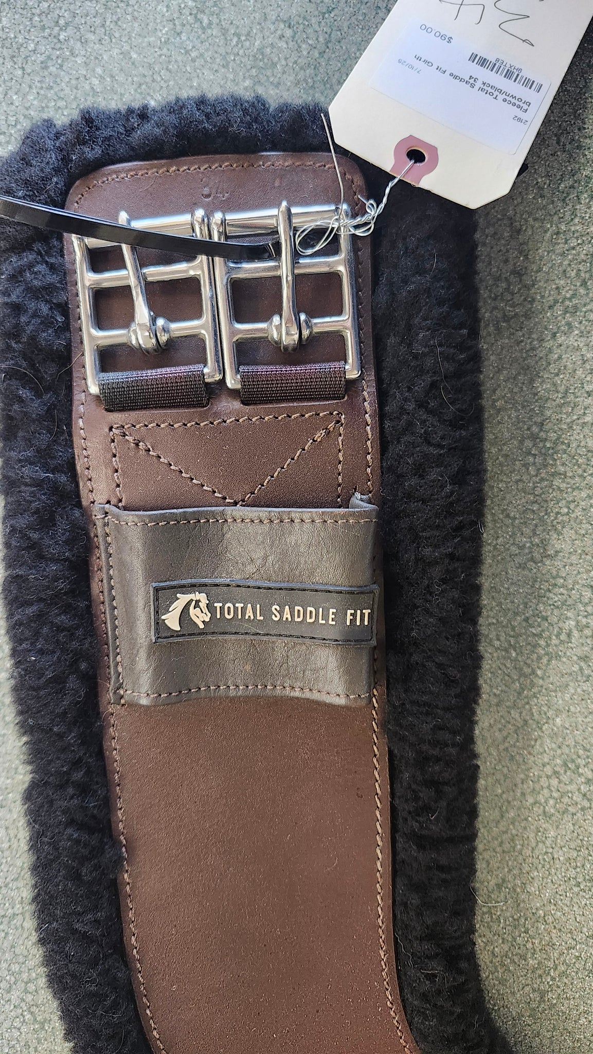 34" Total saddle fit Fleece Girth