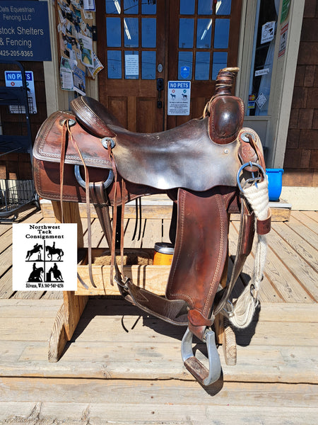 16.5" Brighton Saddlery Ranch Roping Saddle