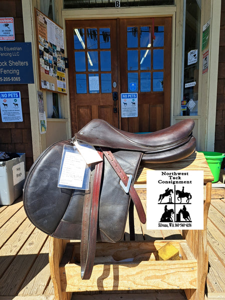 17.5" Voltaire Blue Infinite Jumping Saddle