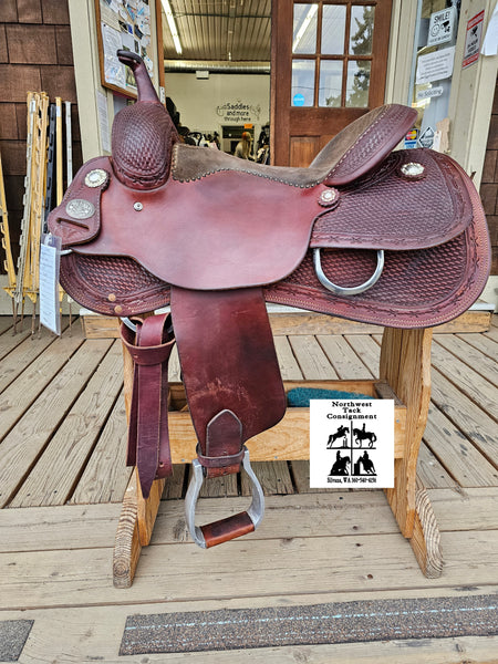 15.5" Doug Stroud Ranch Cutter Saddle